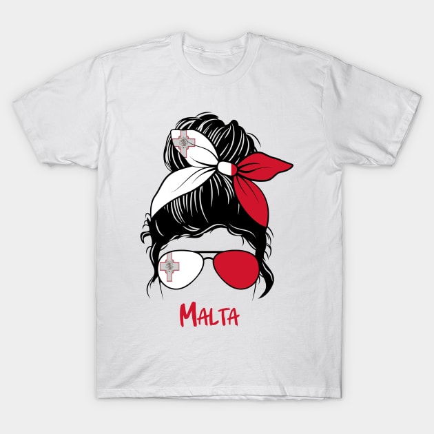 Malta girl, Malta Flag, Malta gift heritage,   Maltese girlfriend, T-Shirt by JayD World